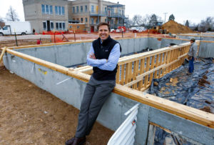 Scott Engmann at construction site